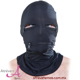 Zipper face hood