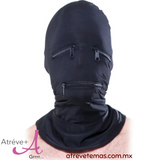 Zipper face hood