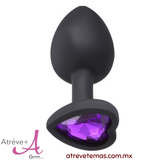 Plug anal corazón mediano