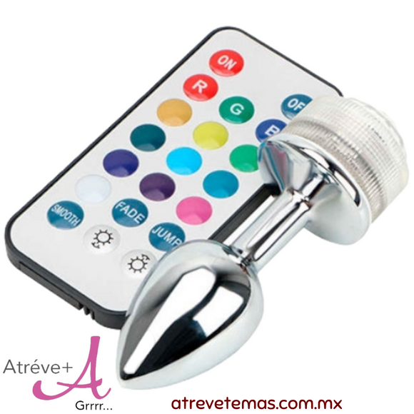 Plug anal con luz Atrvete mas Plug anal con luz Atrvete mas