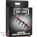 Gates of hell Leather chastity device