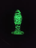 Glow in the dark glass small anal plug