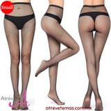 Pantimedias de red cuadro pequeño